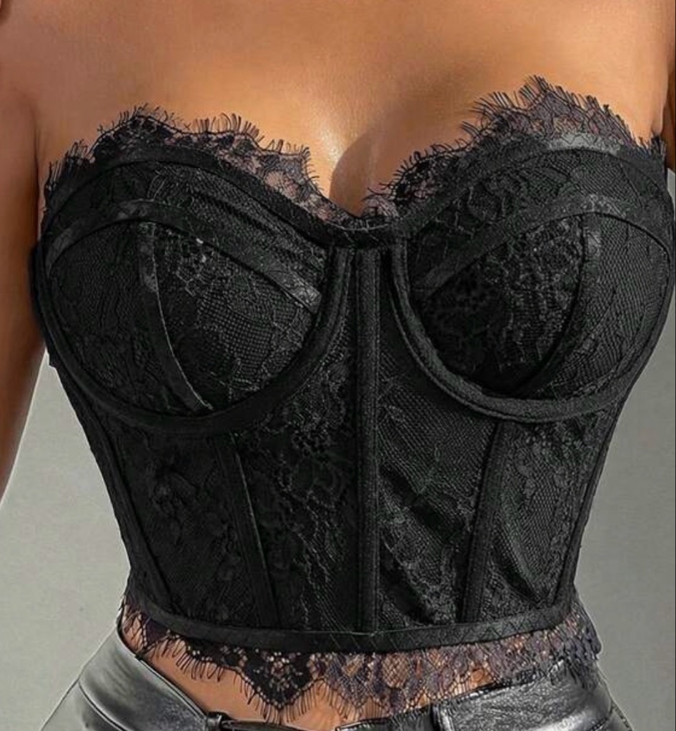 CORSET ENCAJE CORTO
