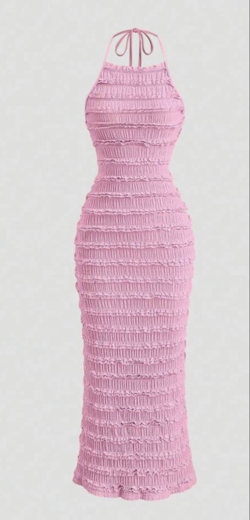 VESTIDO ROSA PLAYERO