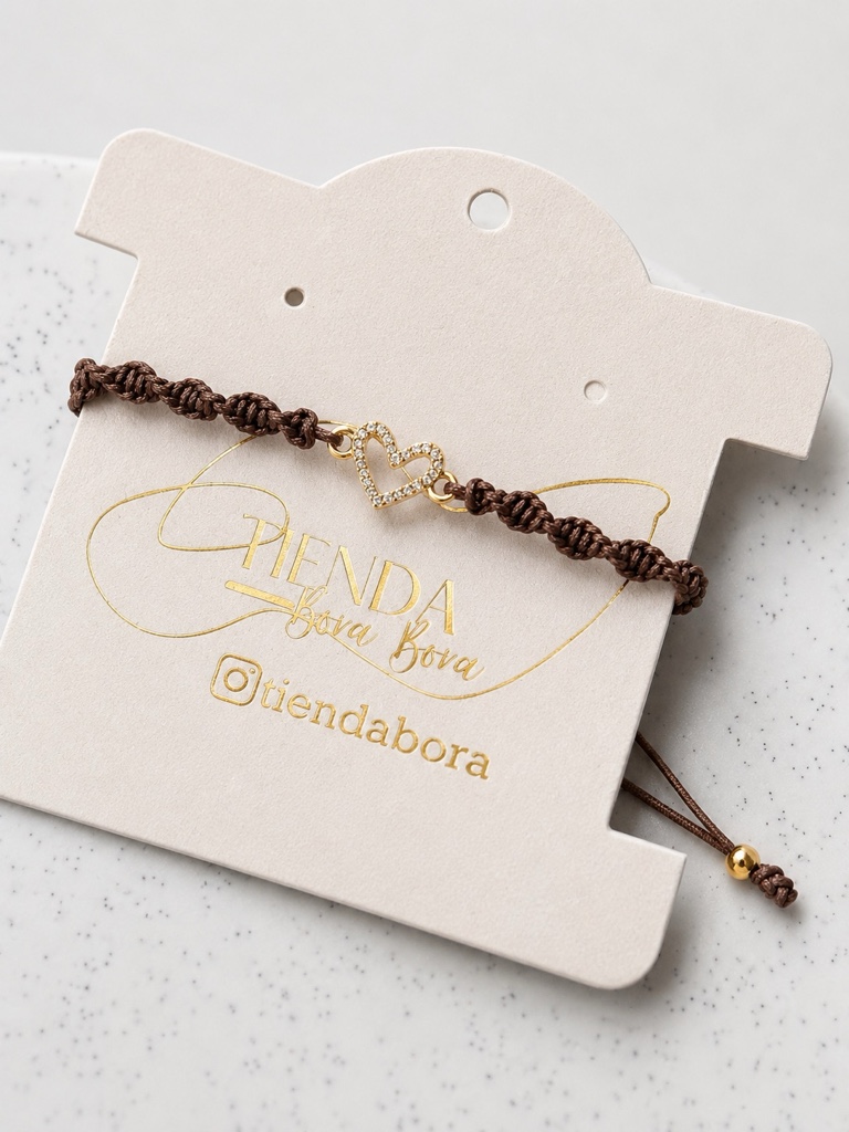 Pulsera Trenza Corazón