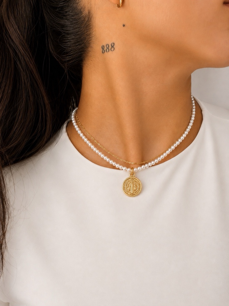 Collar Perlas en bendición