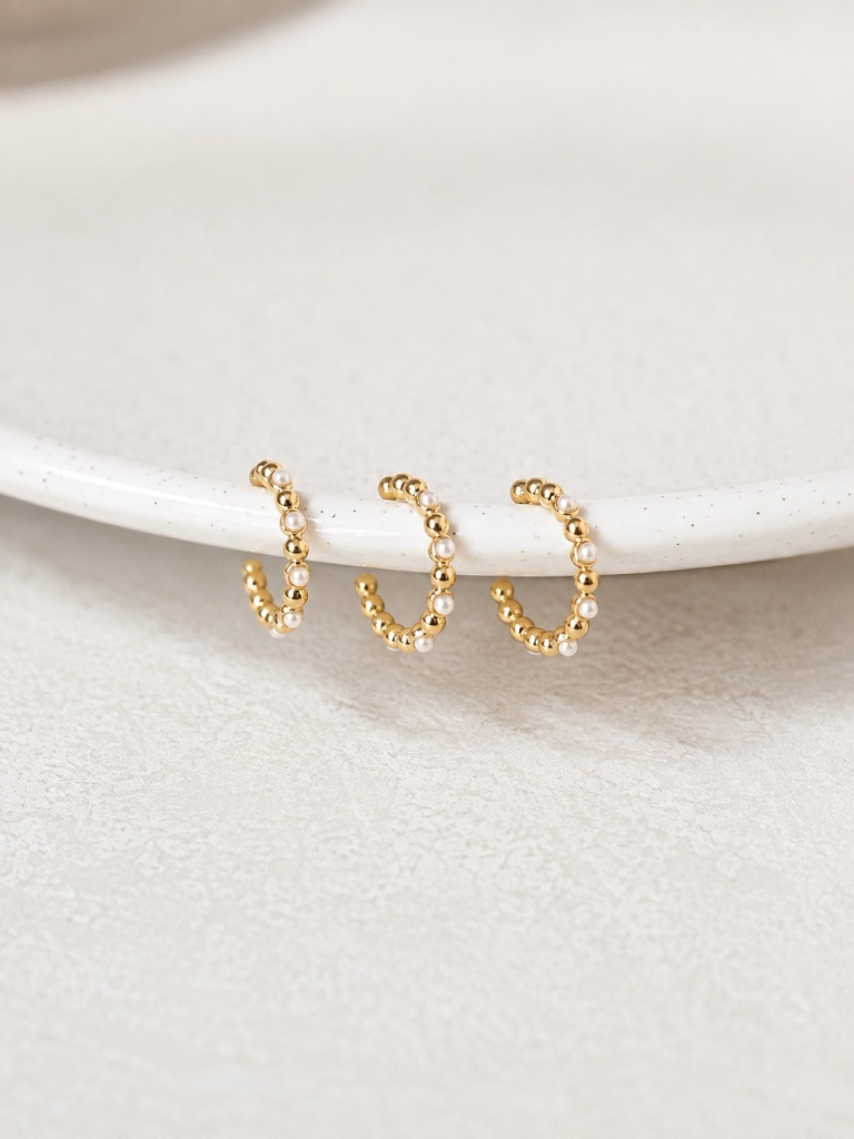 Ear cuff Perlas