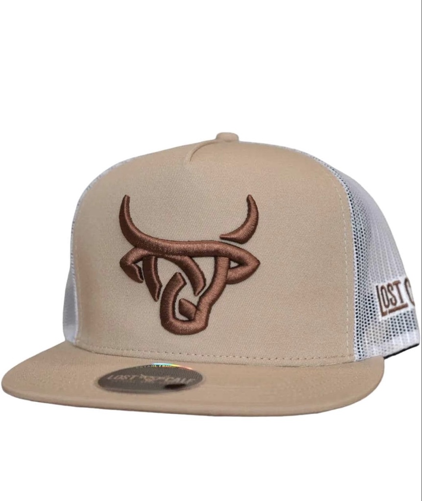 LOST CALF Brahman Flat Bill Trucker