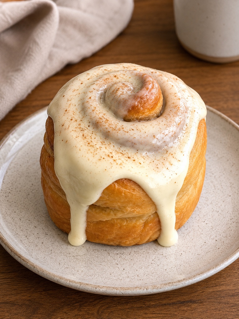 Roll de canela glaseado