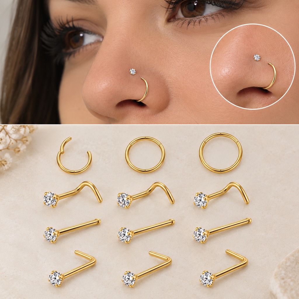 Set de Piercings para Nariz