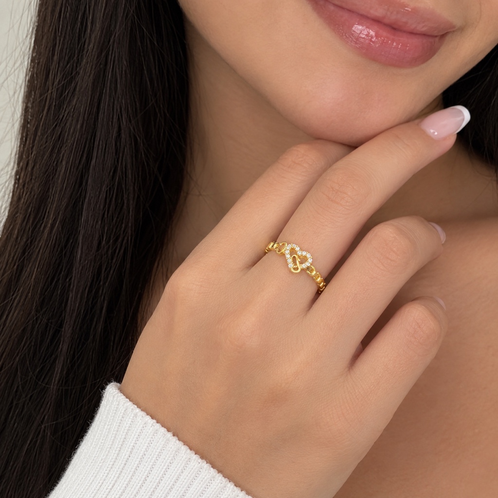 Anillo Corazón Elegante