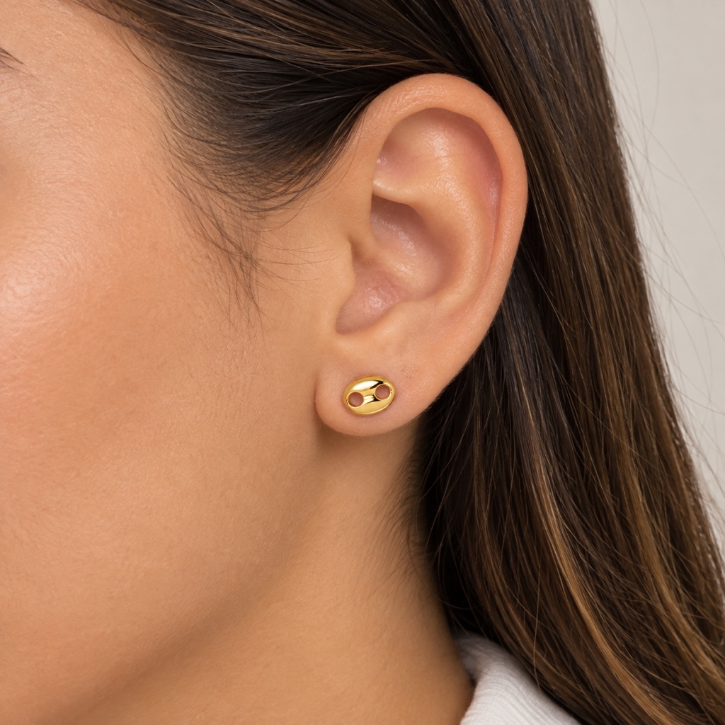Aretes Estilo Gucci Dorado