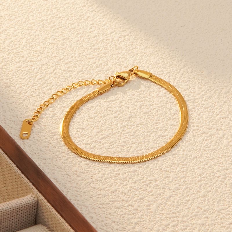 Pulsera Piel Serpiente Dorada
