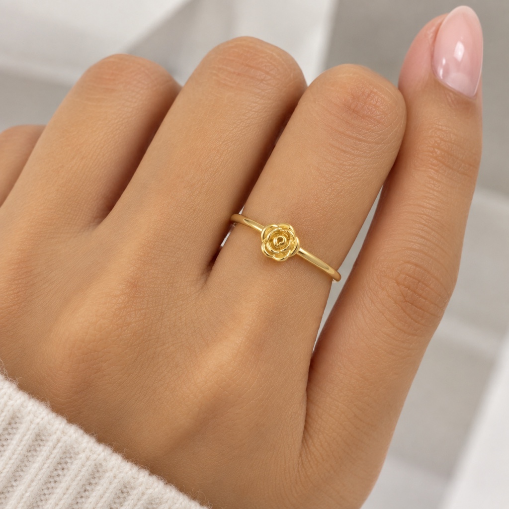 Anillo Rosa Dorada