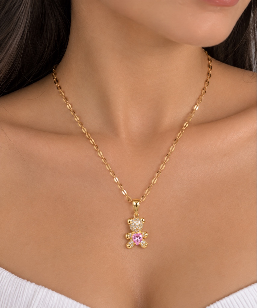 Collar Osito Dorado
