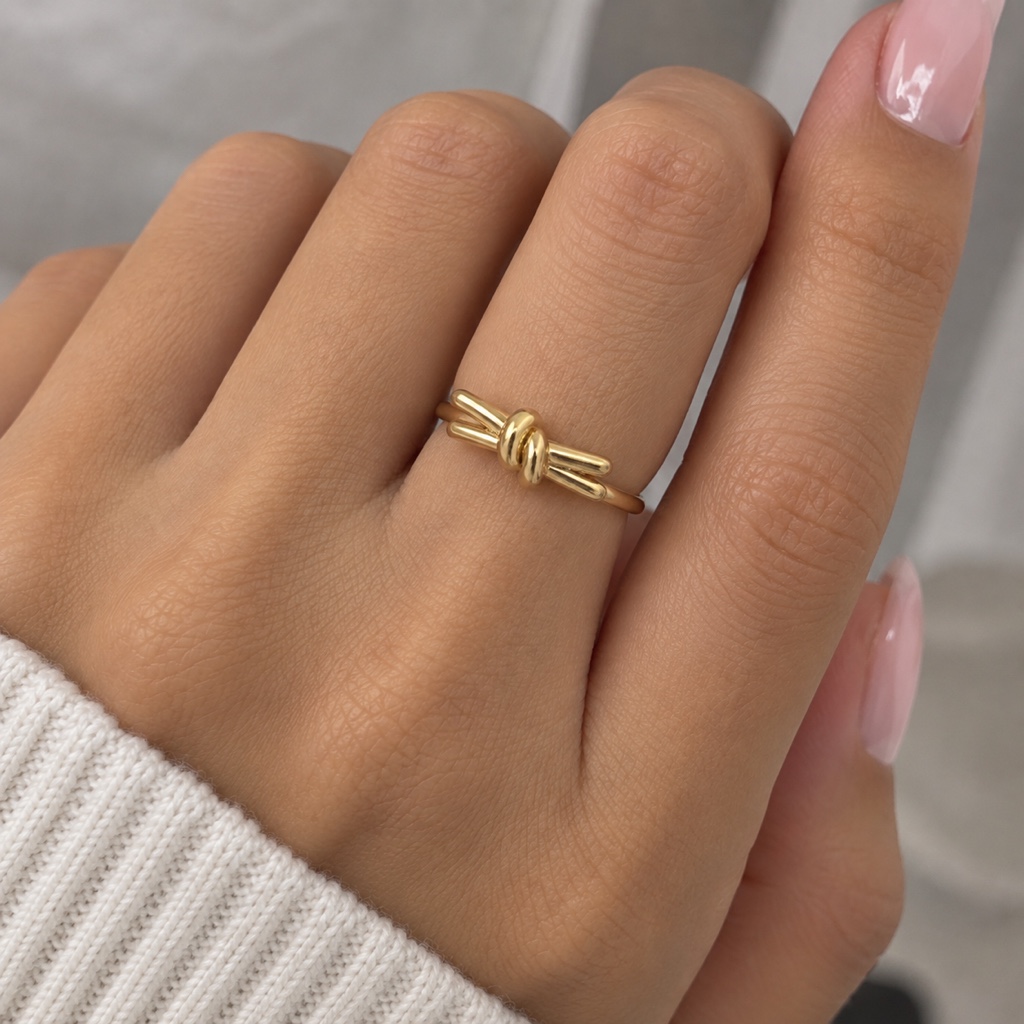 Anillo Nudo Dorado