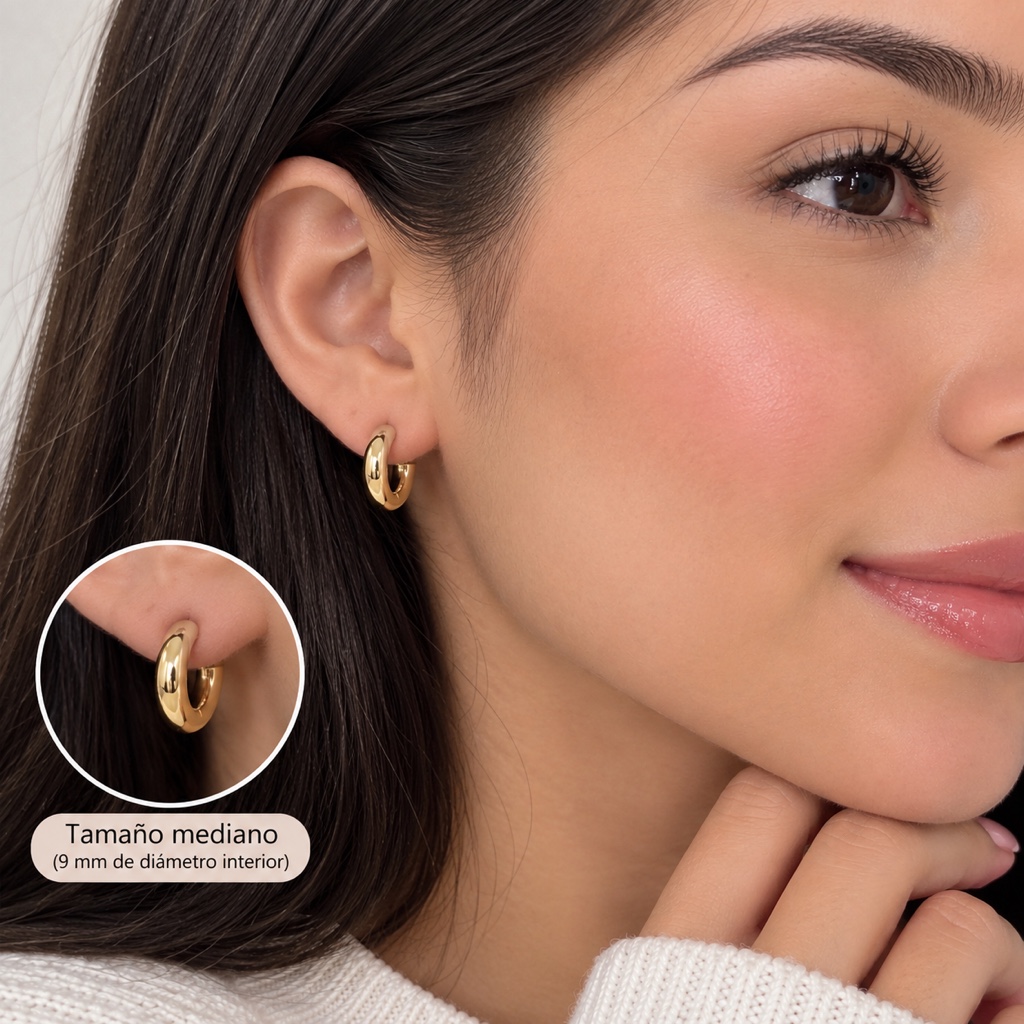 Aretes Argolla Medianos