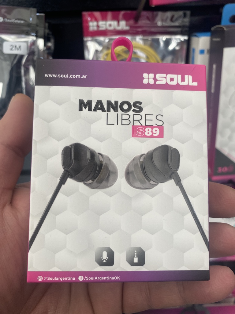 AURICULAR 3,5MM SOUL S89 NEGRO