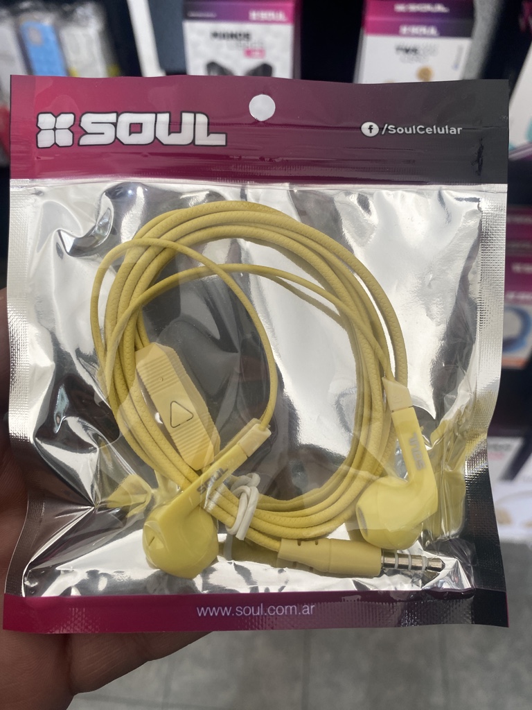 AURICULAR 3,5MM SOUL CLASSIC AMARILLO