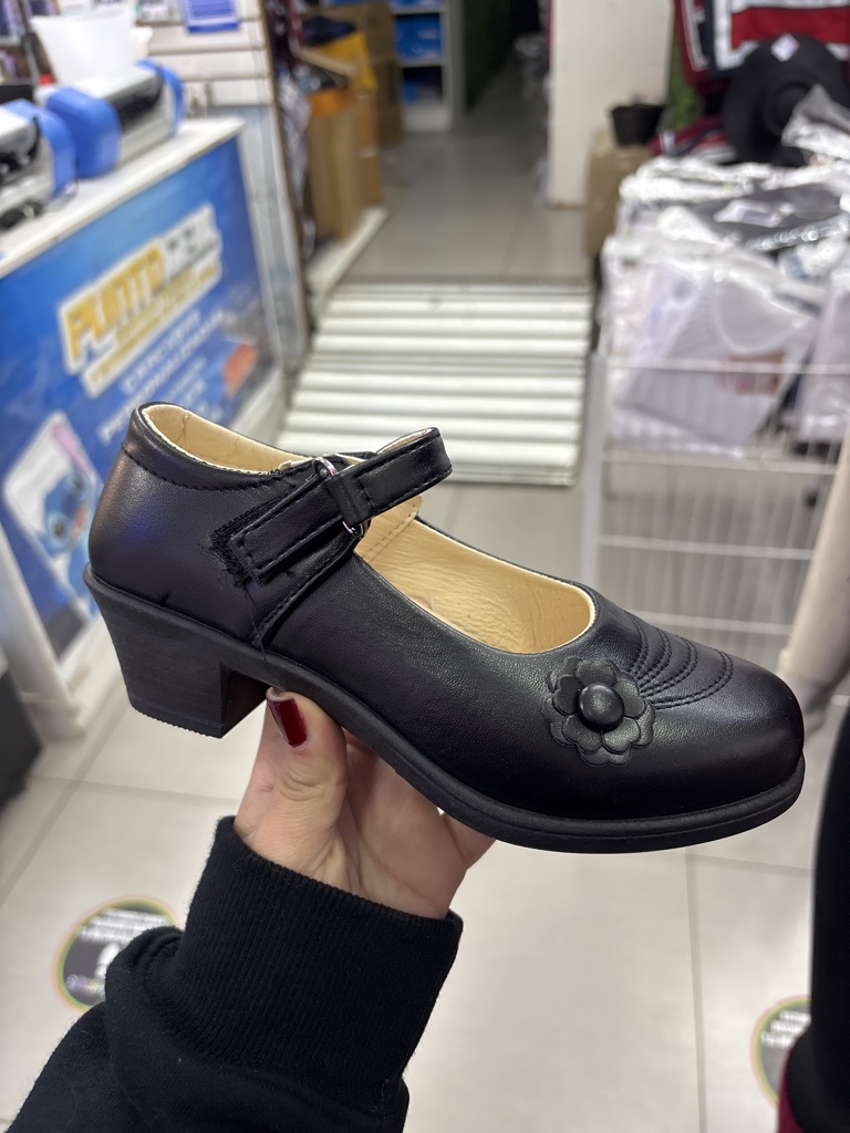 ZAPATO TACO FLOR OPACO