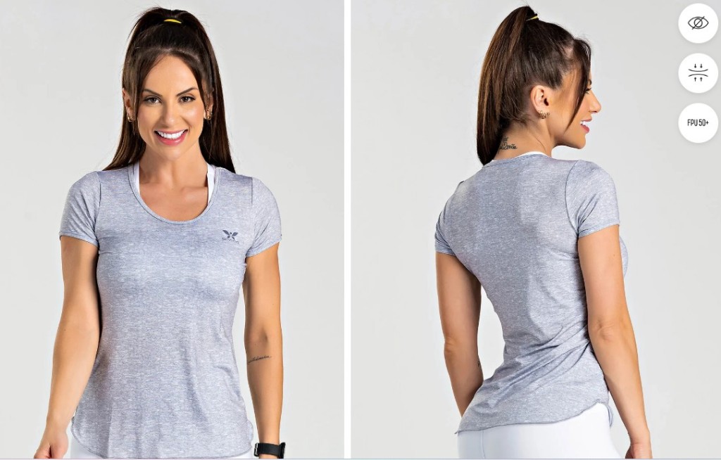 Remera G1 gris claro