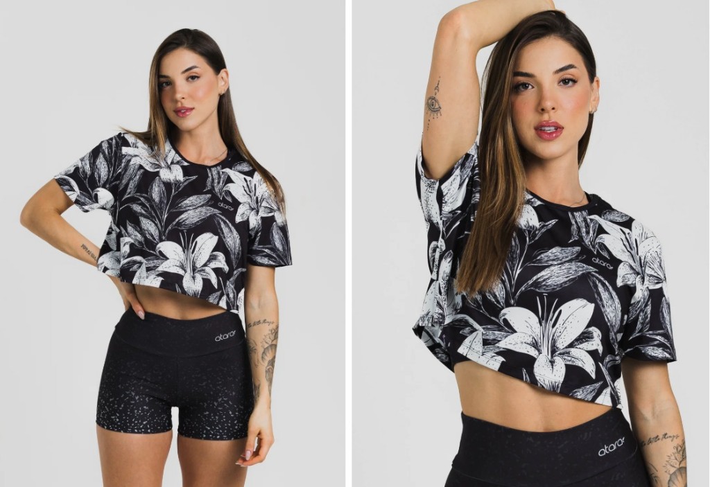 Cropped floral GG