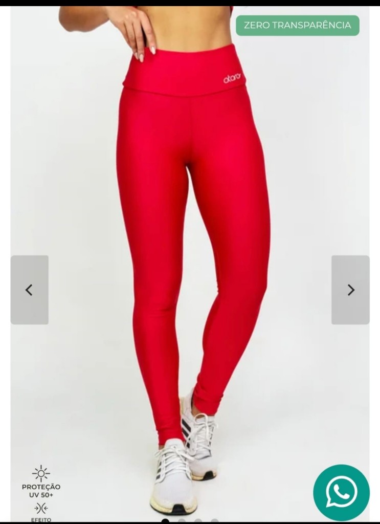 Legging rojo intenso M