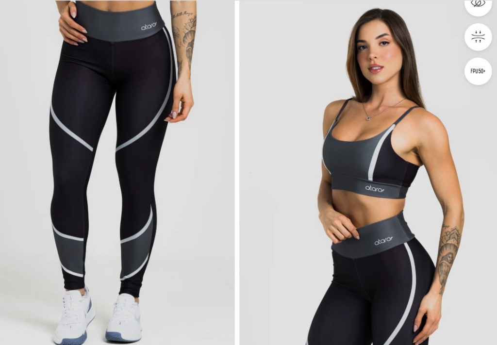 Legging Black silver G