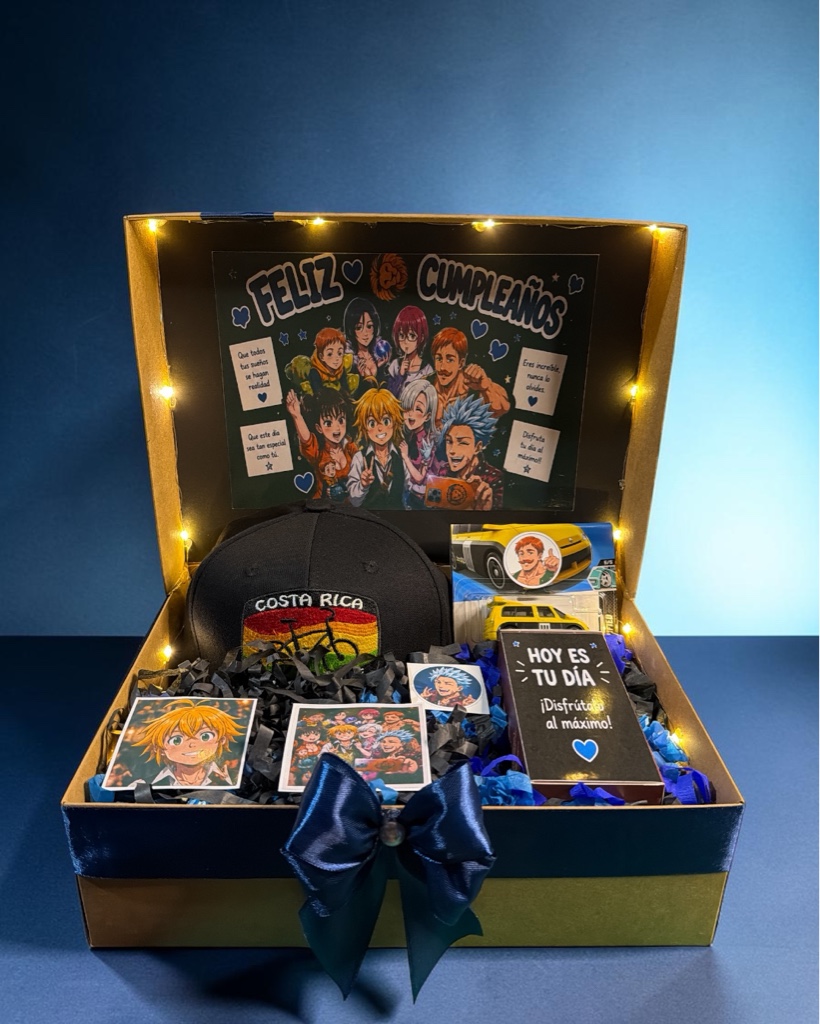 Caja regalo anime cumpleaños