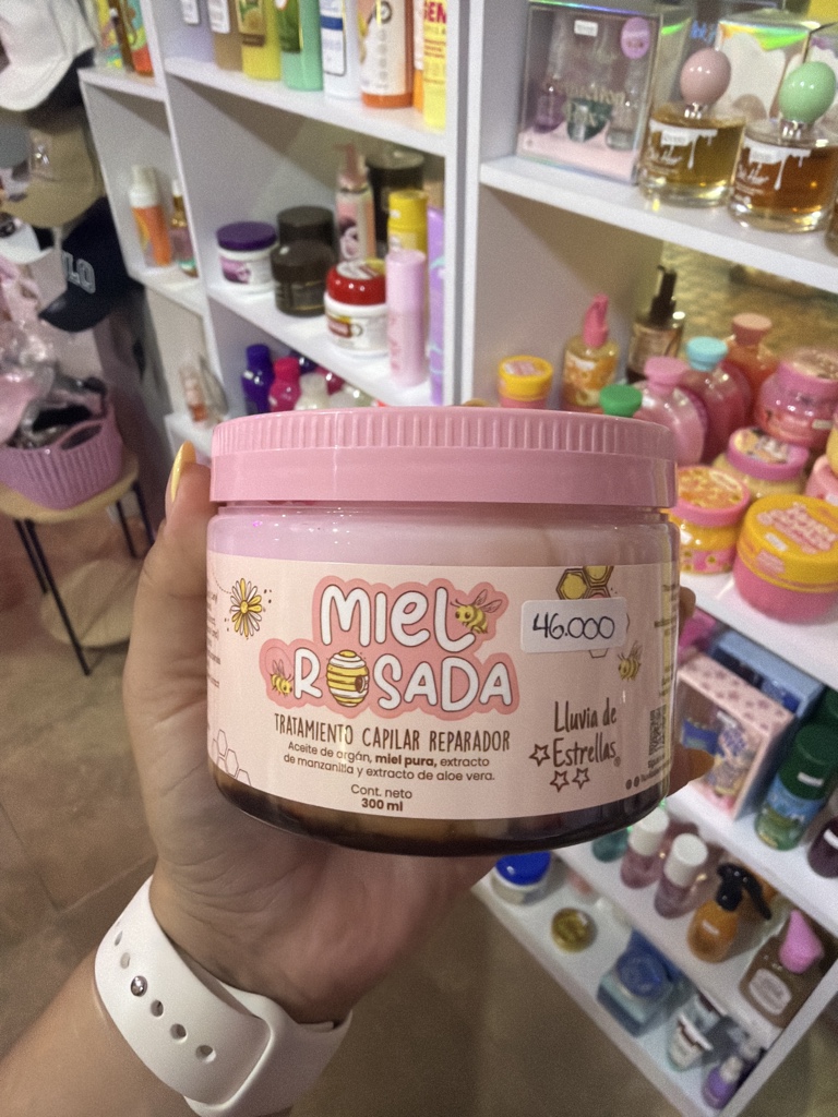 Tratamiento capilar miel rosada lluvia de estrellas