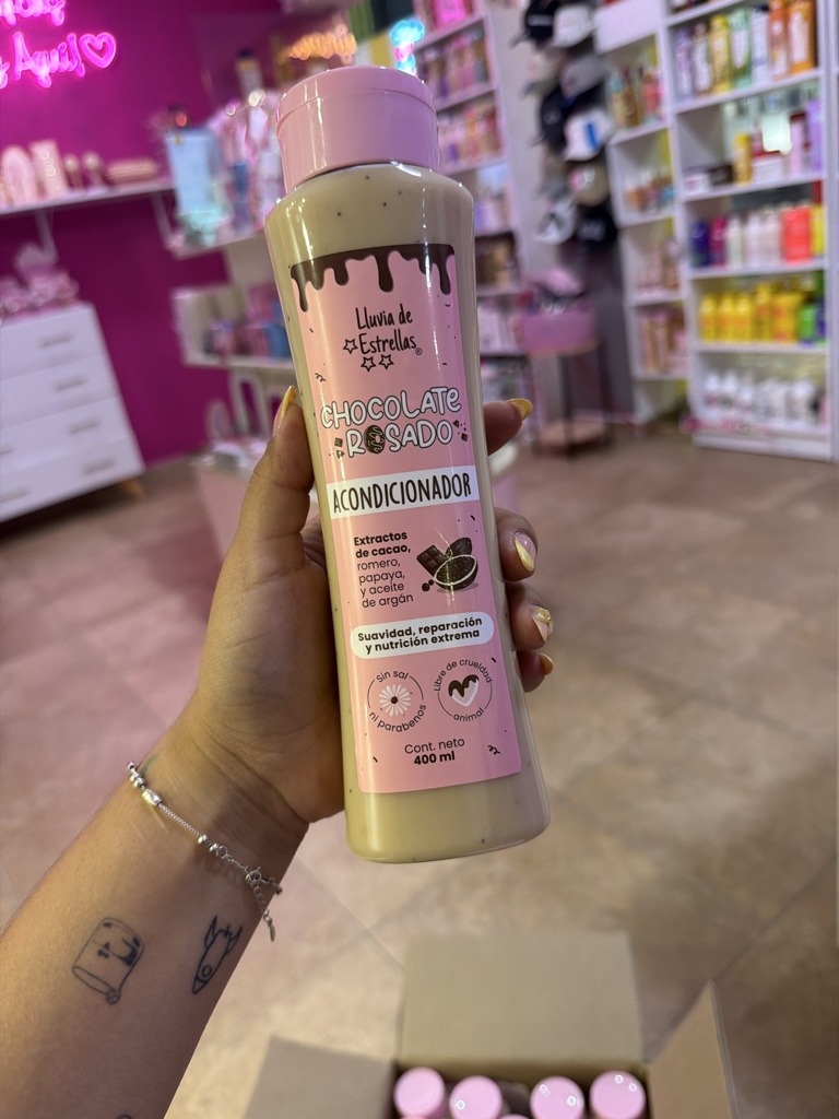 Acondicionador chocolate rosado lluvia de estrellas
