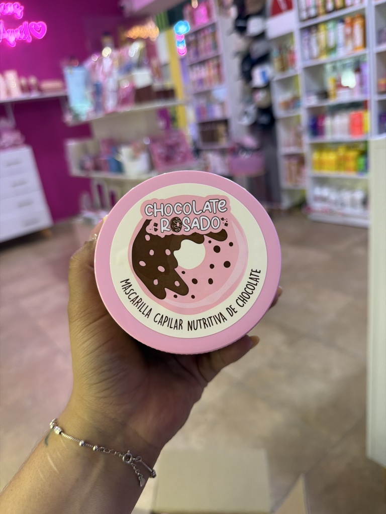 Mascarilla capilar chocolate rosado lluvia de estrellas