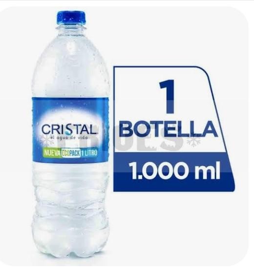 Agua cristal litro