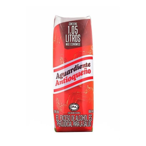 Tetra aguardiente rojo 1.05lt