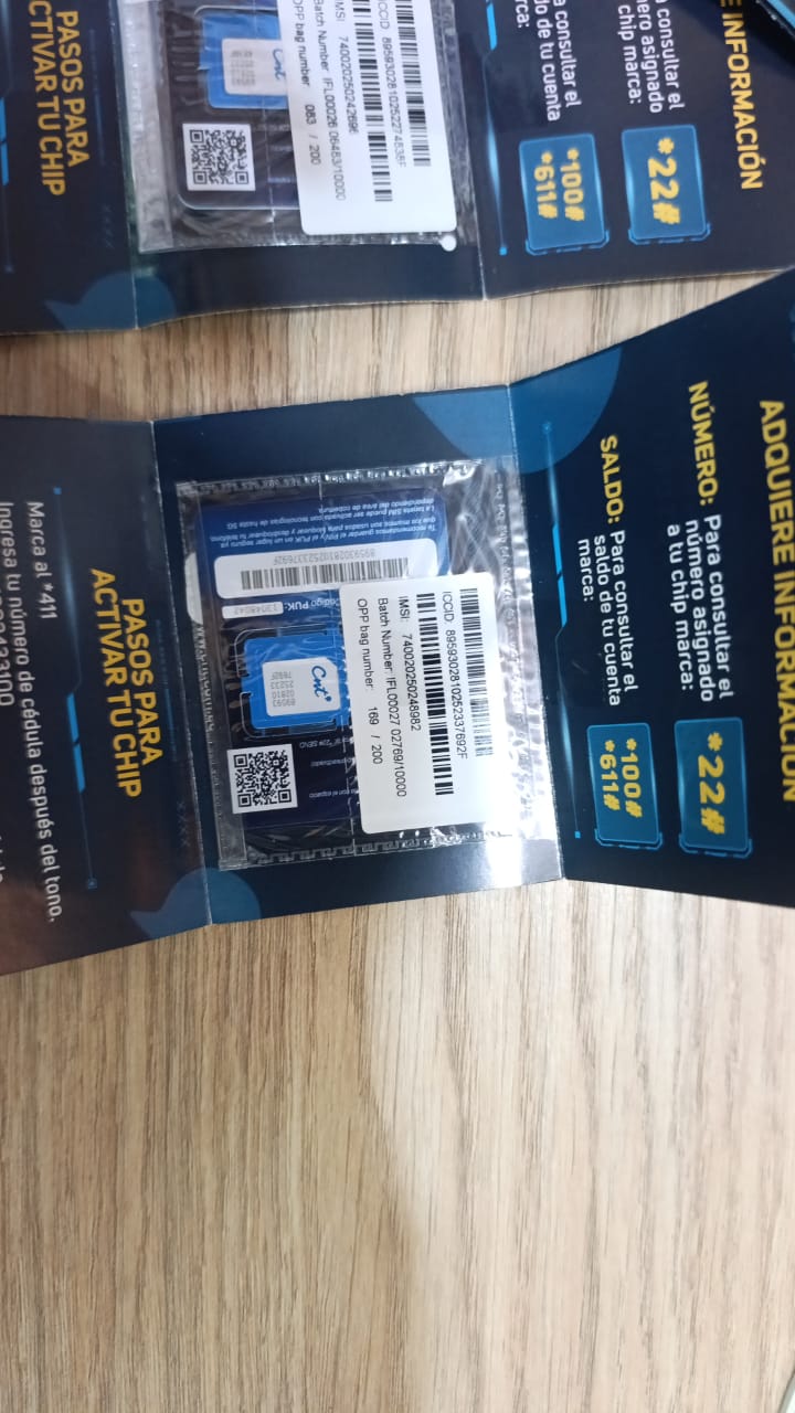 Chip móvil prepago cnt