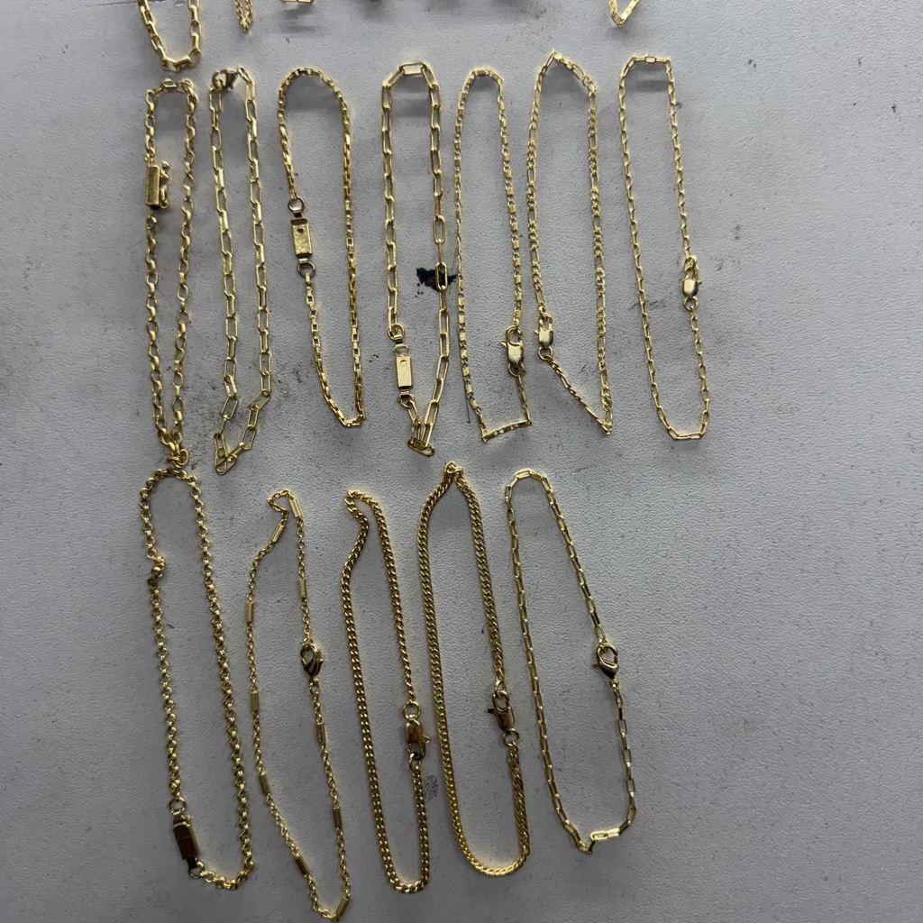 PULSEIRAS 1MM A 3MM BANHADO A OURO
