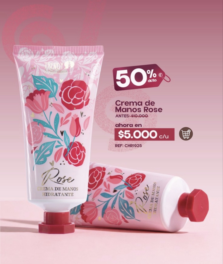 Crema manos rosas