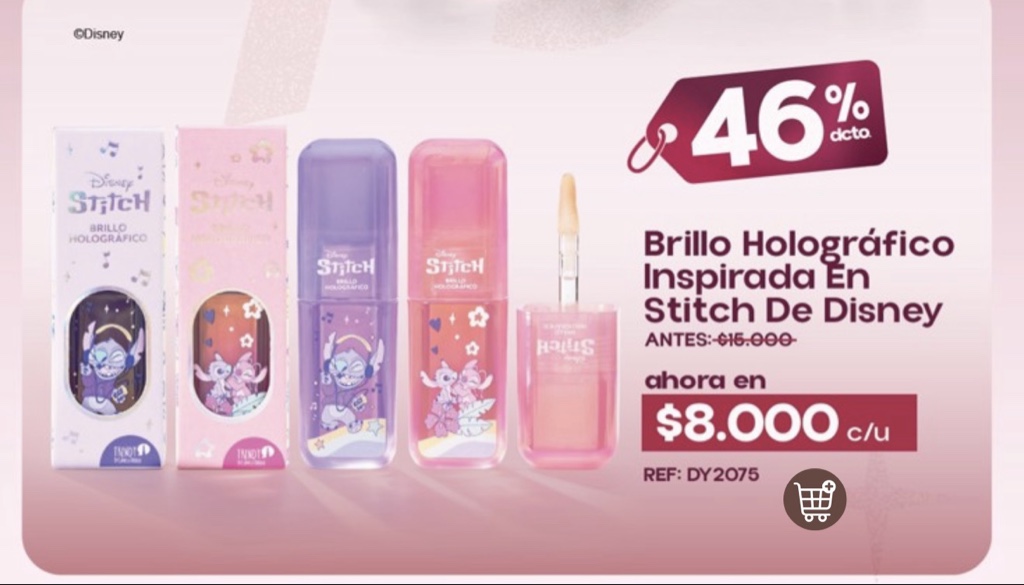 Brillo Holográfico Stitch. P