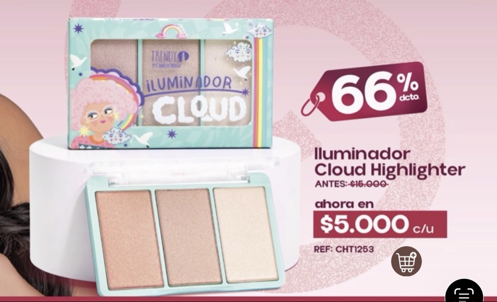 Iluminador Cloud highlighter