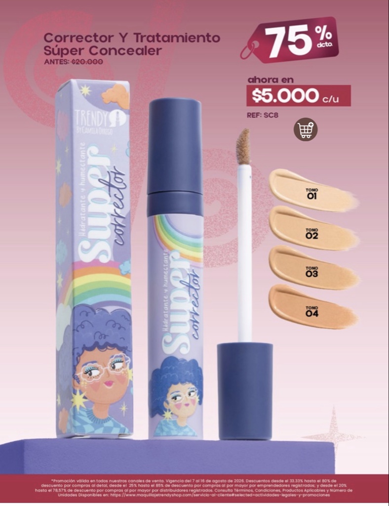 Corrector tratamiento tono 4