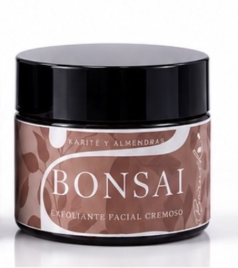 Bonsai exfoliante facial cremoso karite y almendras