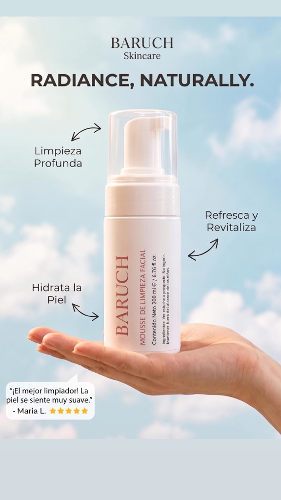 Baruch mousse limpiadora facial