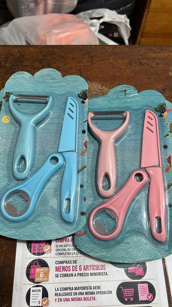 SET DE CUCHILLO , PELA PAPA Y DESTAPADOR