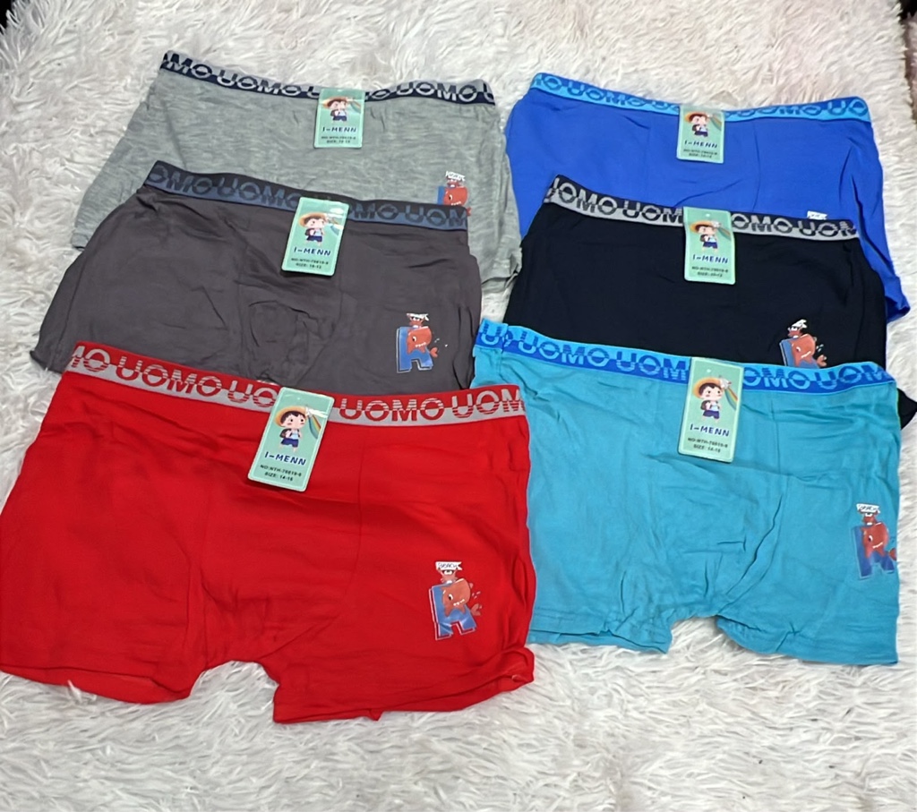 BOXER UOMO LISO DE NIÑOS