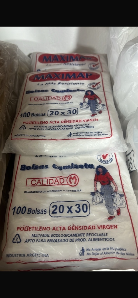 BOLSA CAMISETA 20*30