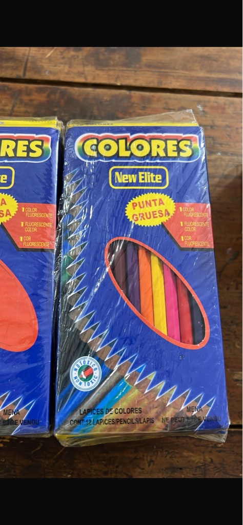 CAJA DE COLORES POR 12