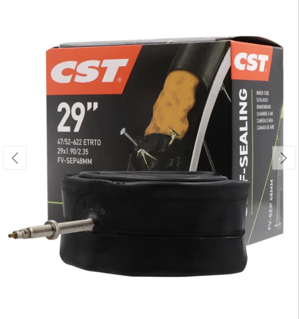 Cámara 29" CST 1.9-2.35 Válvula Francesa/Presta 48mm Con Sellador