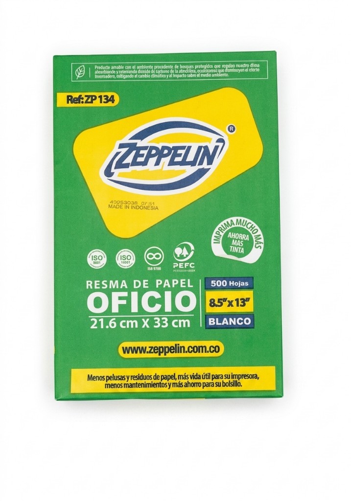 Zeppelin resma blanca oficio