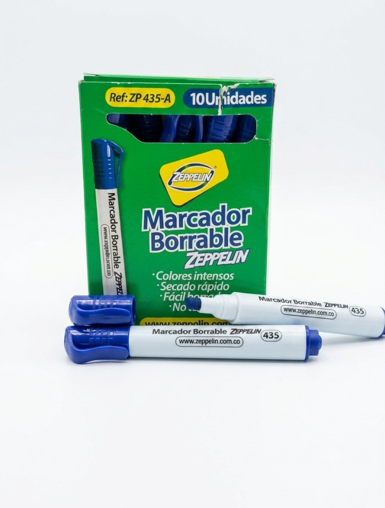 Zeppelin marcador borrable azul