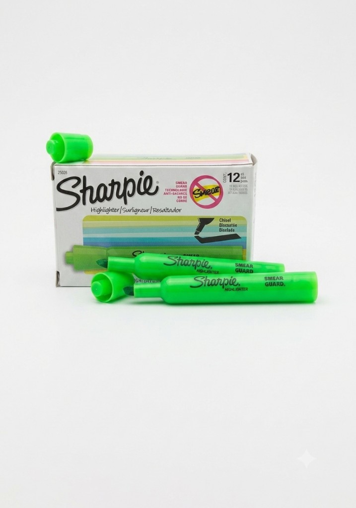 Sharpie resaltador verde