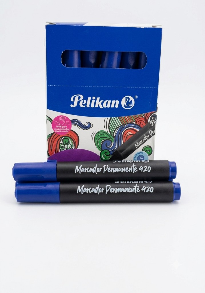 Pelikan marcador permanente azul