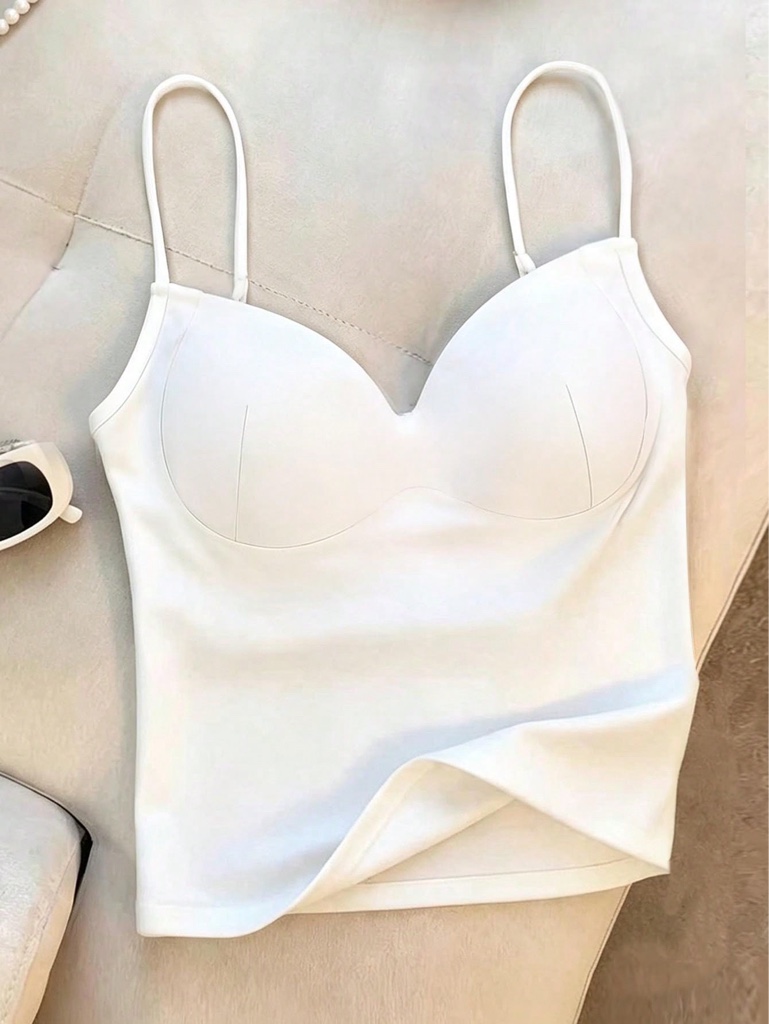 Top blanco tiras