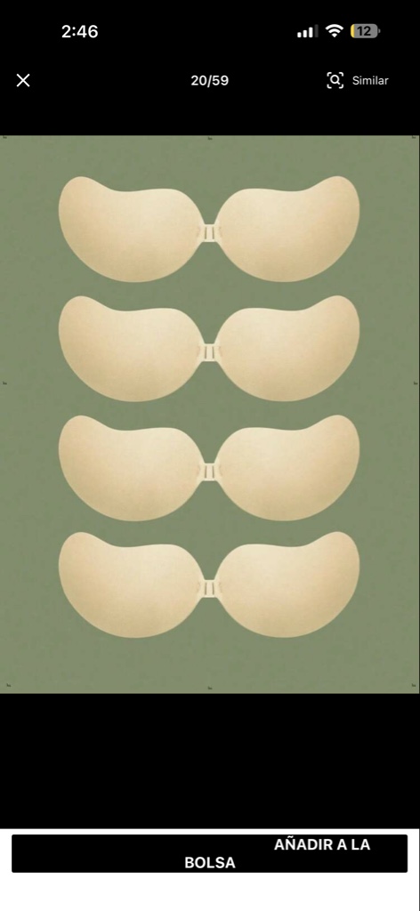 Sostén adhesivos beige