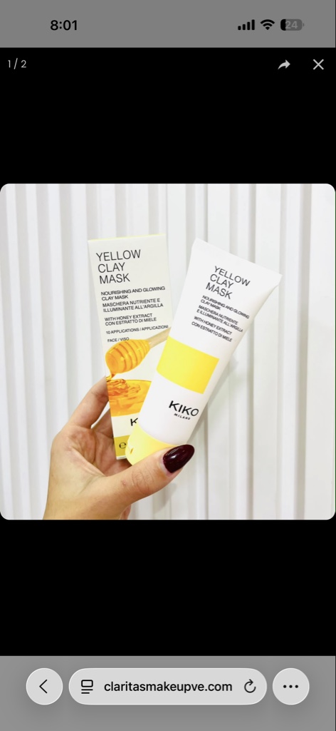 Mascarilla de arcilla KIKO Yellow Clay Mask