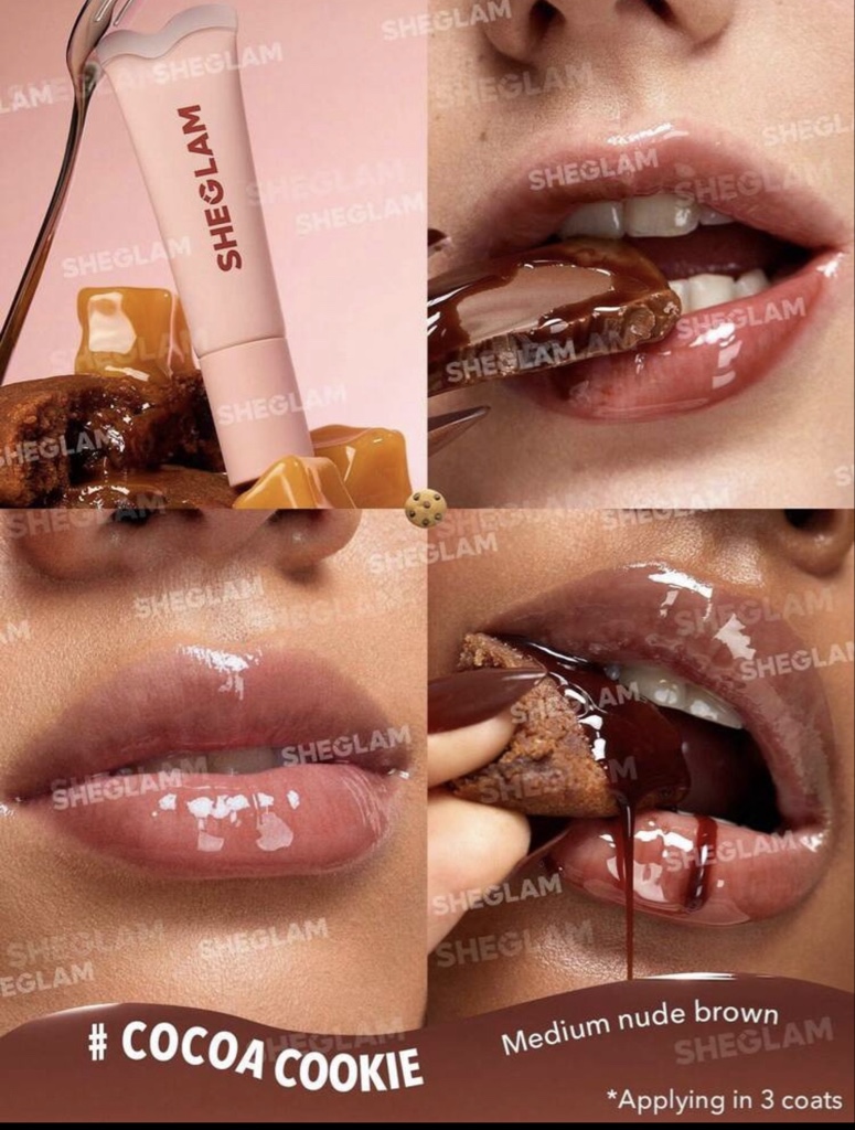 SHEGLAM Cocoa Cookie brillo labial