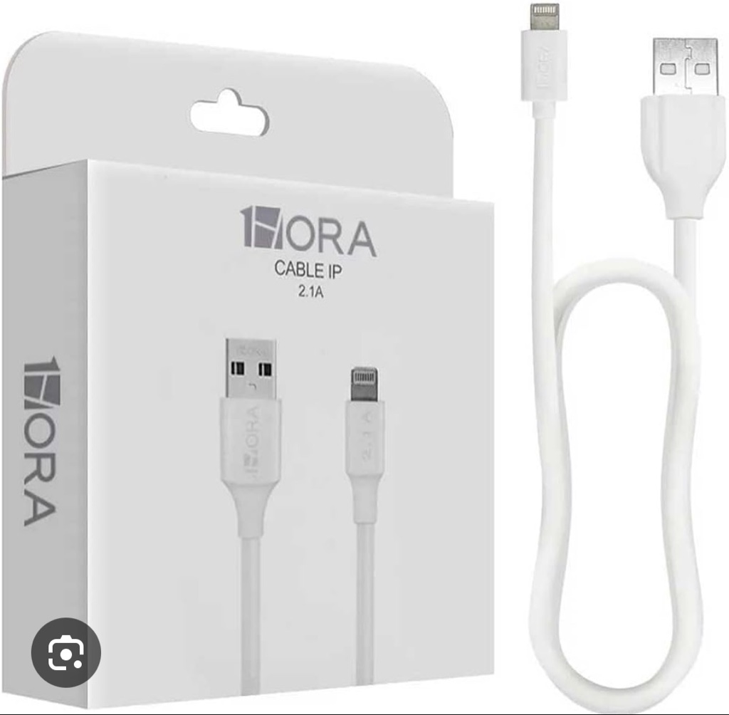 Cable usb a iphone 2.1 1hora